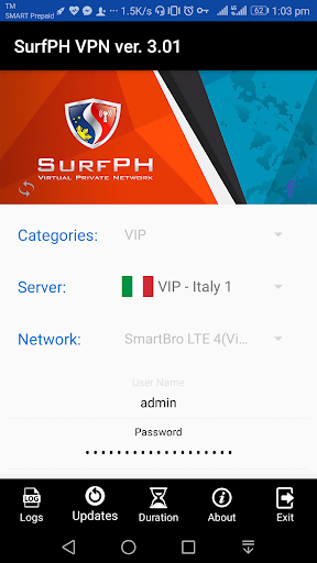 SurfPH VPN (HTTP APP) screenshot 1