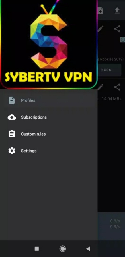 Sybertv VPN screenshot 1