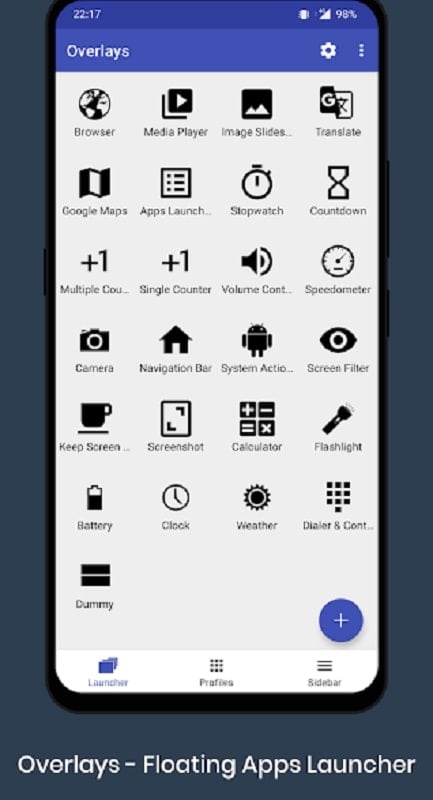 Overlays – Floating Launcher screenshot 1