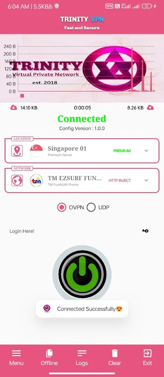 Trinity VPN screenshot 2