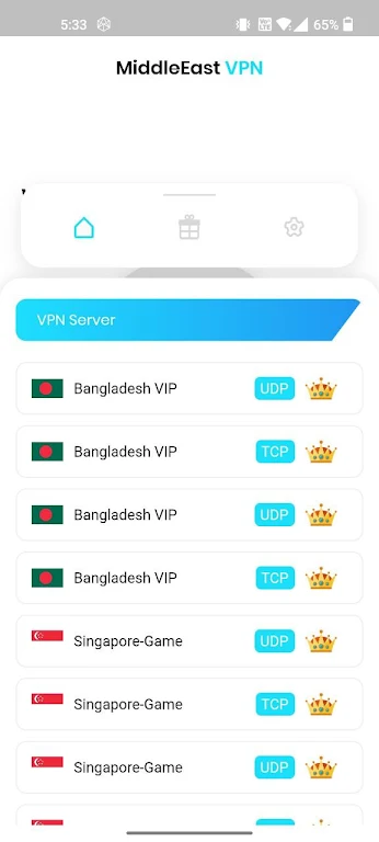 MiddleEast VPN screenshot 2