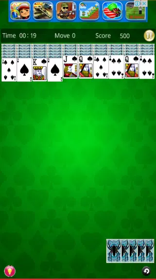 Spider Solitaire 2018 screenshot 4