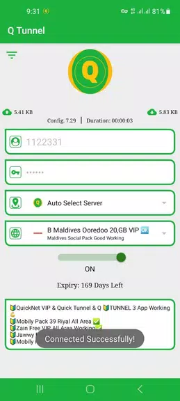 Q Tunnel - Unlimited VPN screenshot 2