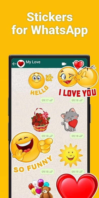 Stickers for WhatsApp & emoji screenshot 2