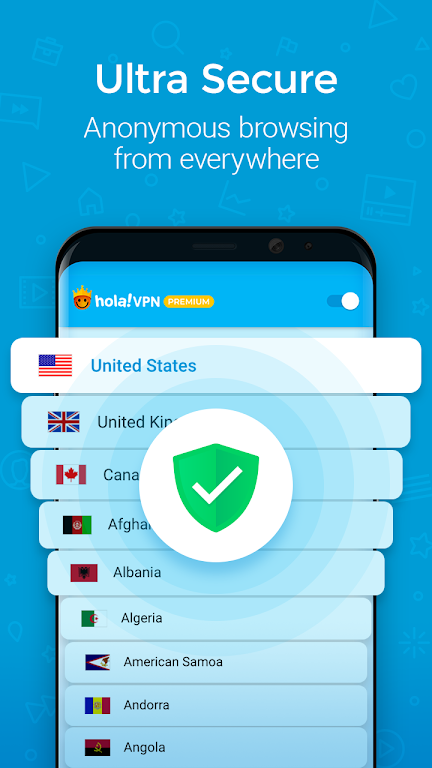 Hola VPN Proxy Plus screenshot 1