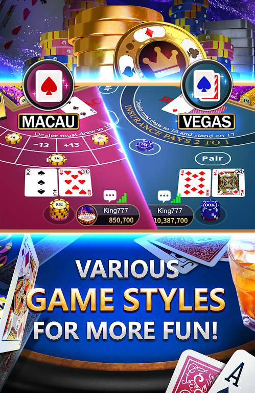 Blackjack 21 Dragon Ace Casino screenshot 2