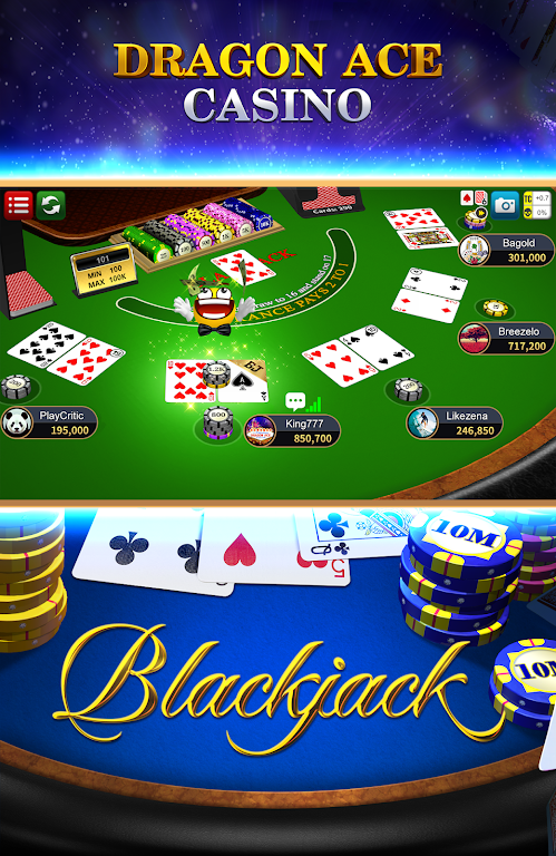 Blackjack 21 Dragon Ace Casino screenshot 1