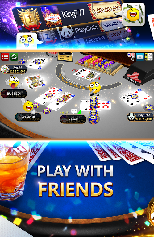 Blackjack 21 Dragon Ace Casino screenshot 3