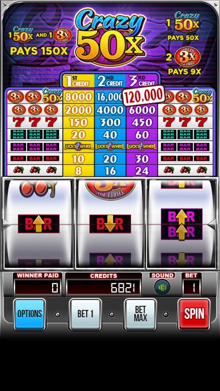 Crazy 50x Slots Free screenshot 1