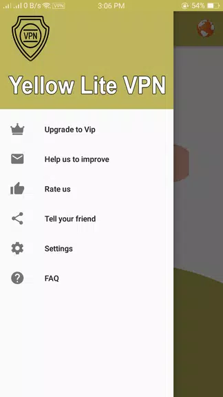 Yellow Lite VPN - Fast & Easy VPN screenshot 1