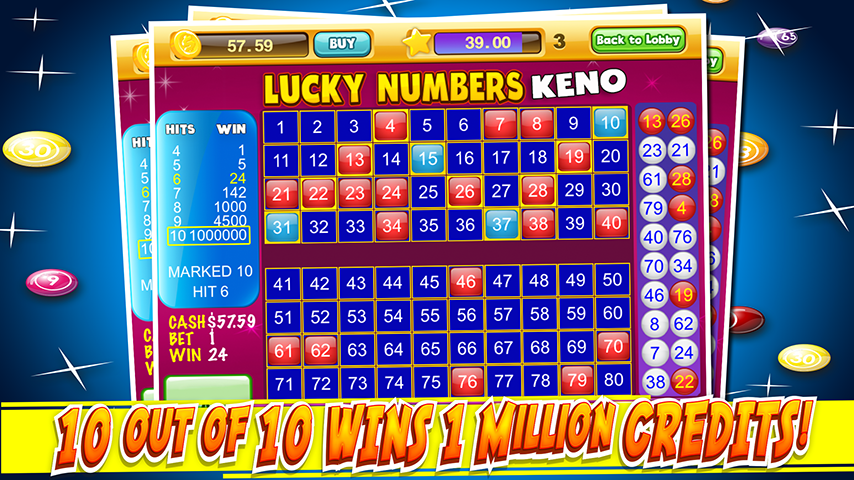 Las Vegas Keno Numbers Free screenshot 1