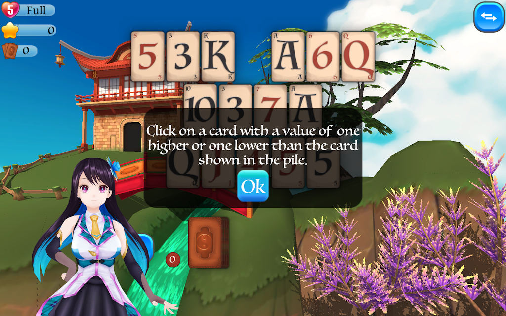 Pyramid Solitaire Asia screenshot 1