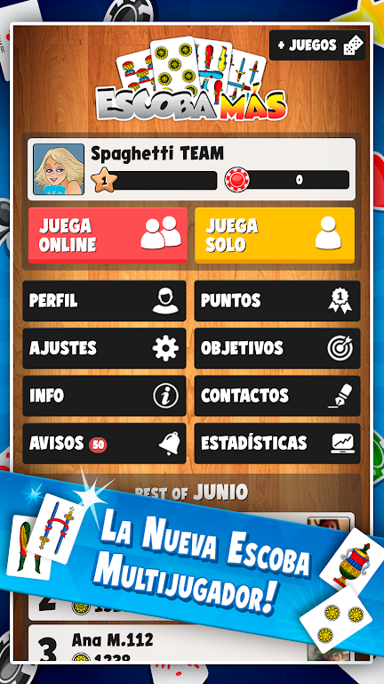 Escoba Más - Juegos Sociales screenshot 2