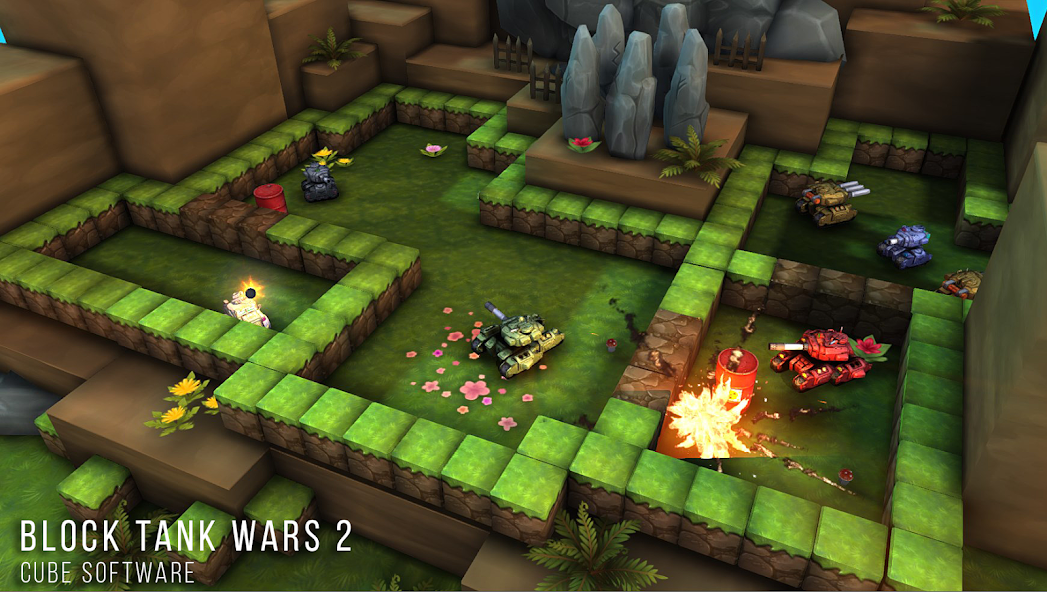 Block Tank Wars 2 Mod screenshot 1