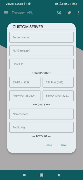 Trenadm VPN screenshot 2