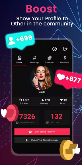 GoTok - Tik followers, Real fans & likes screenshot 2