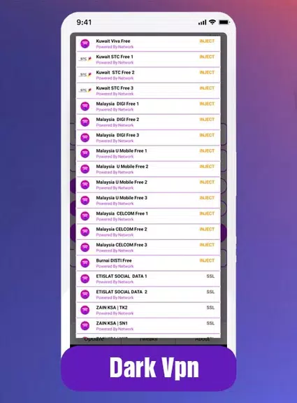 Dark Vpn Free Unlimited  internet screenshot 3