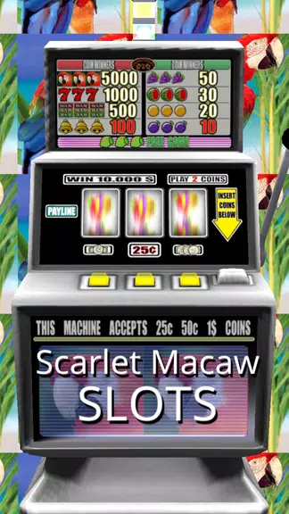 Scarlet Macaw Slots - Free screenshot 1