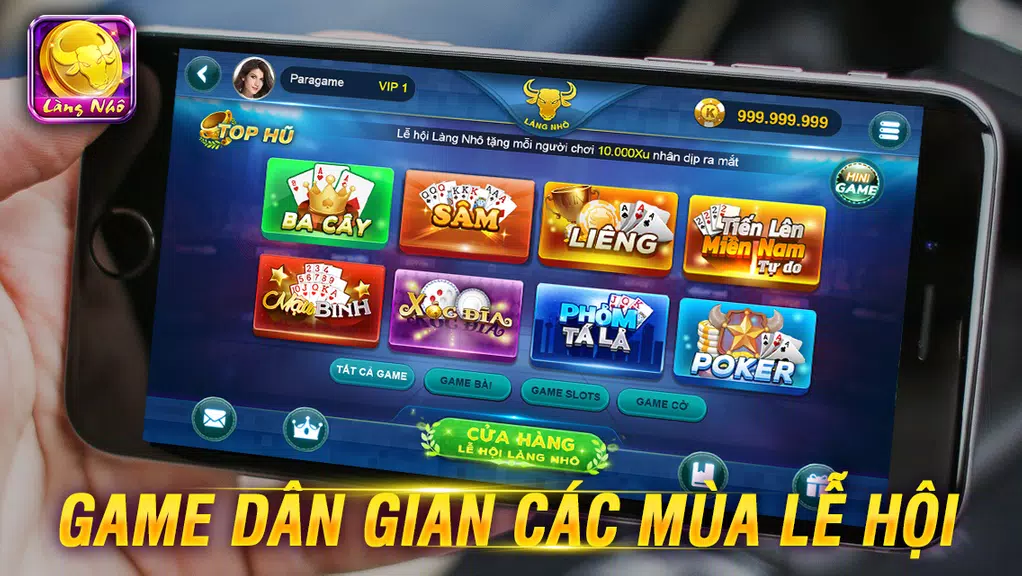 Game đánh bài dân gian LÀNG NHÔ screenshot 2