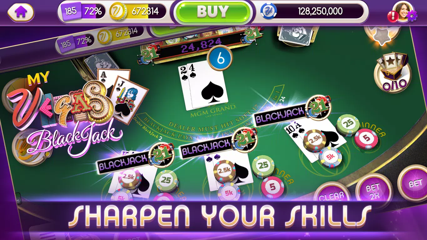 myVEGAS BlackJack 21 Card Game screenshot 4