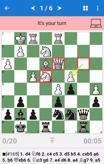 Chess Tactics in Volga Gambit screenshot 2