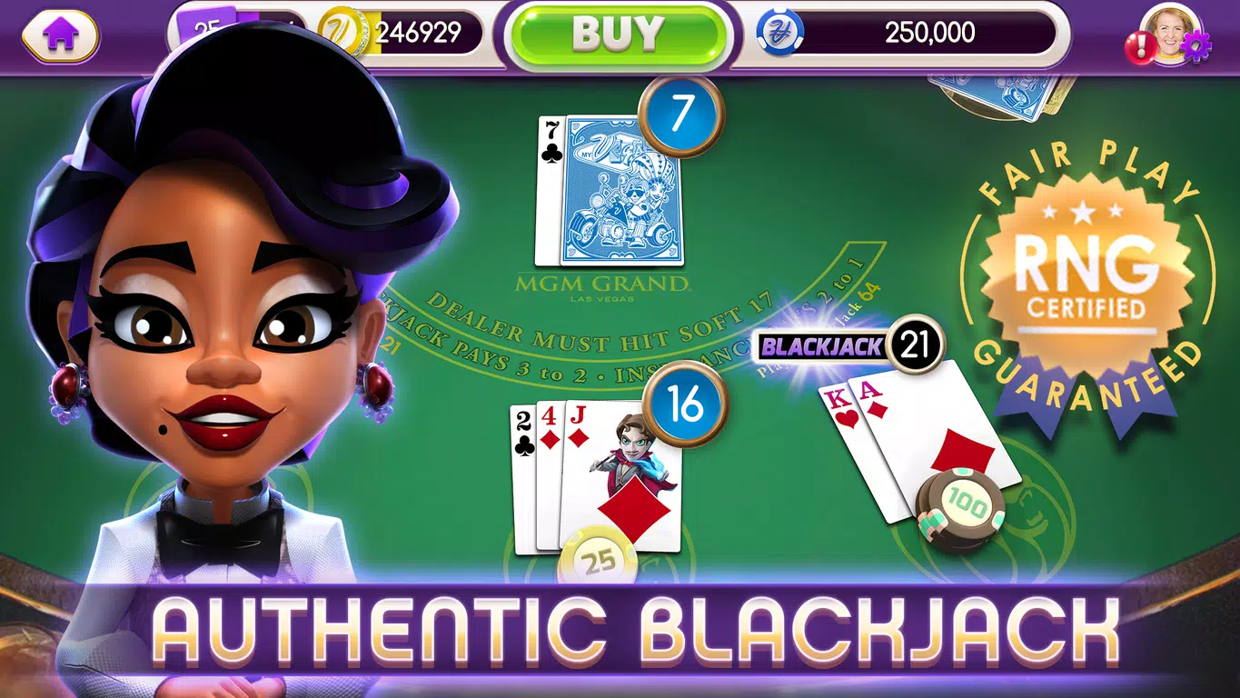 myVEGAS BlackJack 21 Card Game screenshot 3