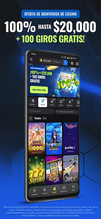 Betmaster - Casino En Vivo screenshot 1