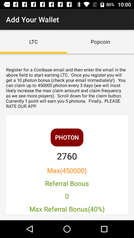 Photon Poker - Earn Free LTC screenshot 2