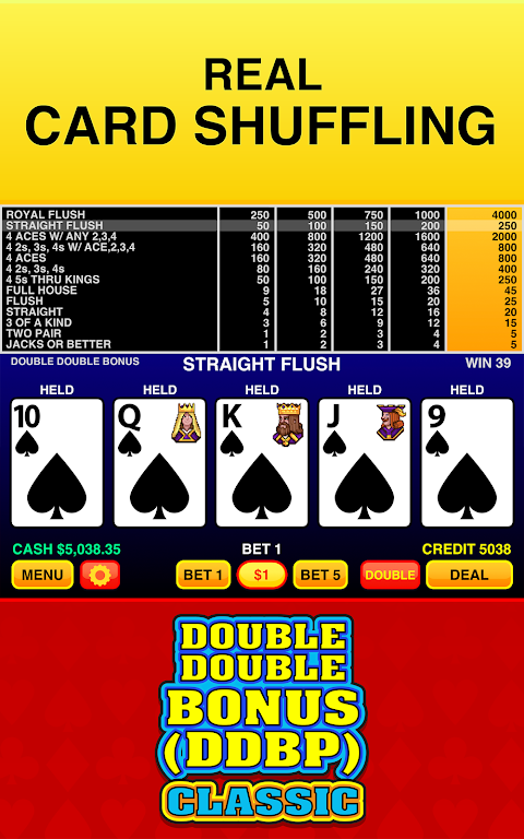 Double Double Bonus (DDBP) - Classic Video Poker screenshot 3