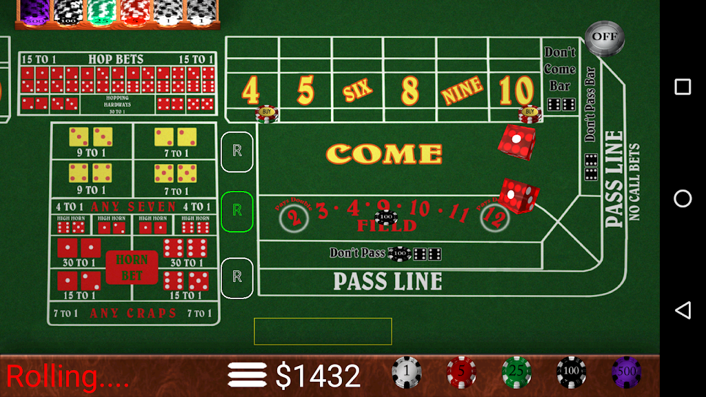 Craps Trainer screenshot 1