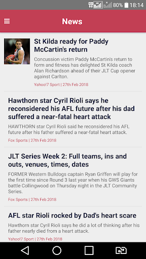 AFL - Footyinfo Live Scores screenshot 1