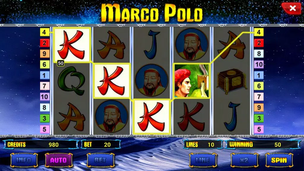 Marco Polo Deluxe slot screenshot 3