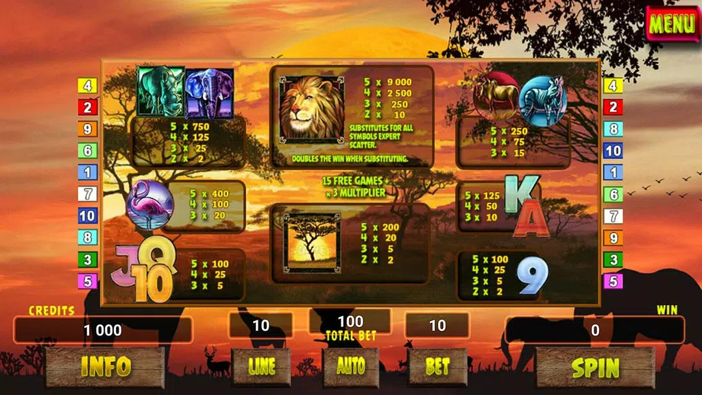 Safari Tour Slot screenshot 2