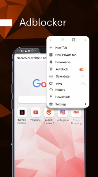 Private browser LavaBird - secret VPN browser screenshot 4