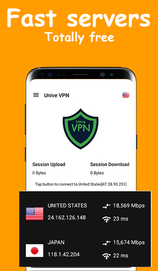 Unive VPN - VPN Free, Fast & Secure screenshot 1