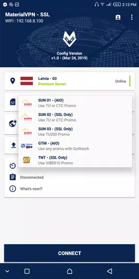 MaterialVPN sLite screenshot 3