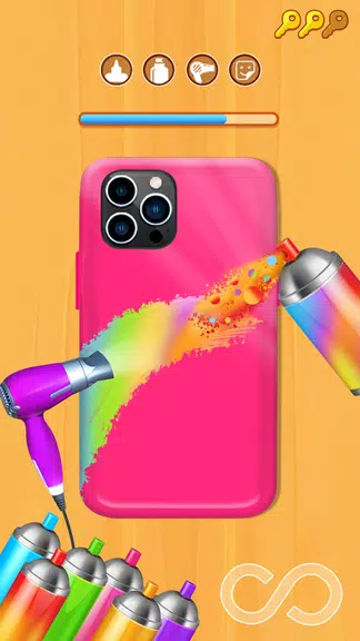 Phone Case Maker: Tie Dye Game screenshot 1