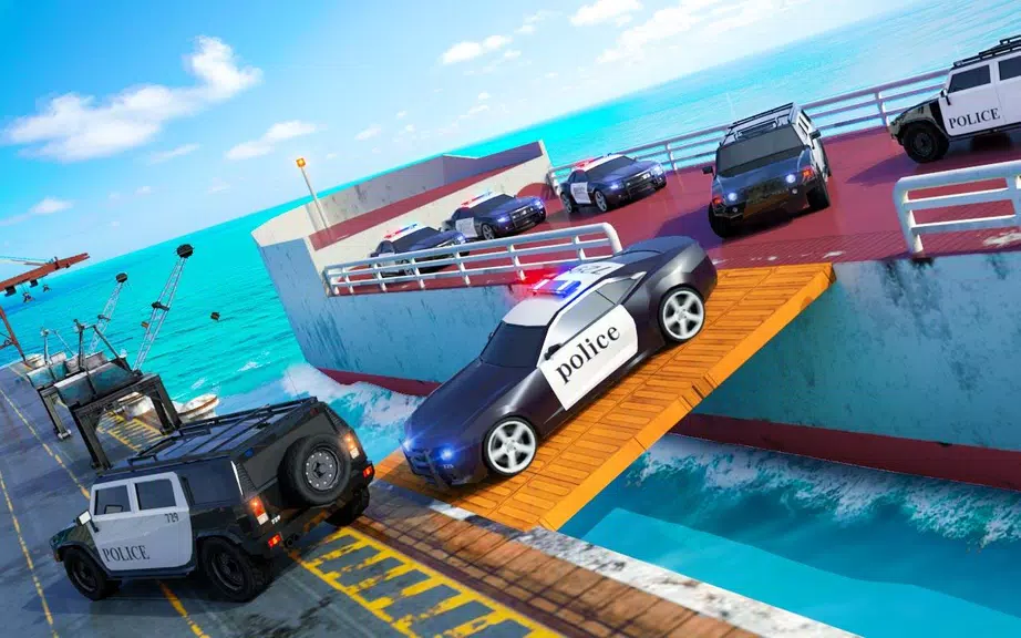 Police Transport Ship Car Simulator screenshot 1