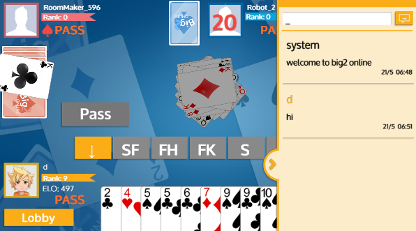 Big 2 PVP Card Game screenshot 4