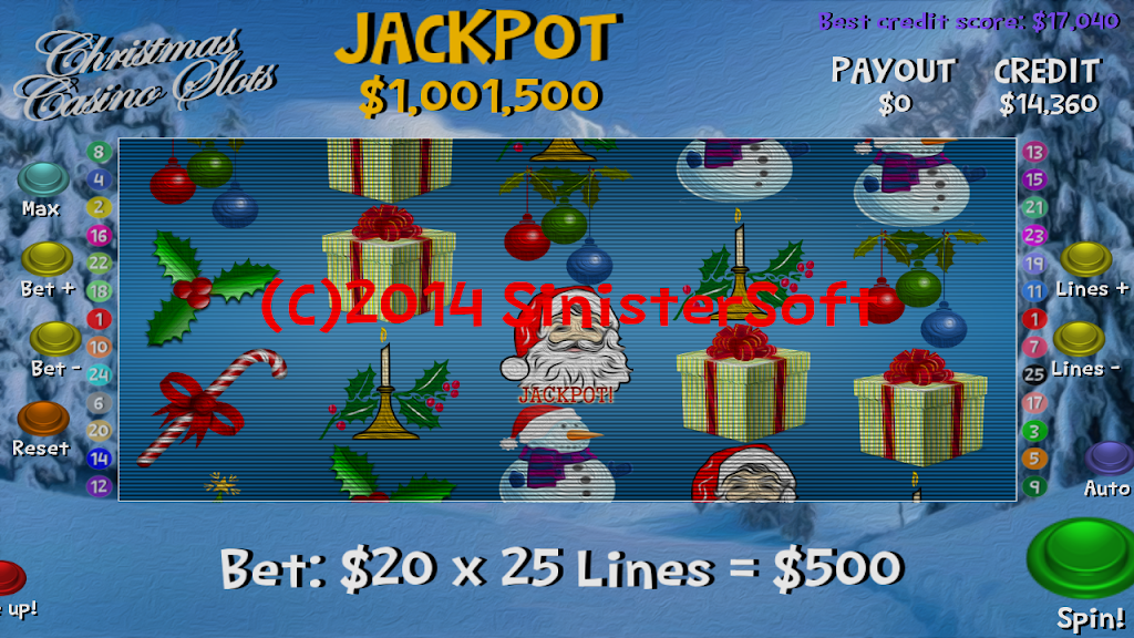 Christmas Casino Slots screenshot 1