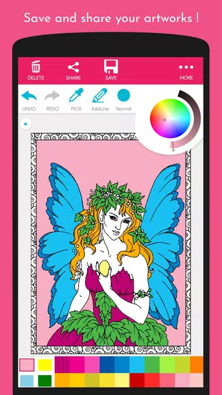 Angel and Fairy Coloring Book screenshot 3