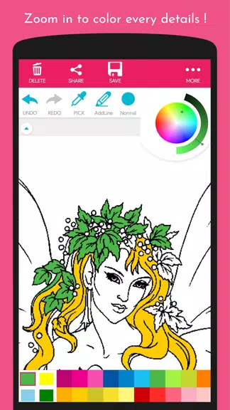 Angel and Fairy Coloring Book screenshot 4