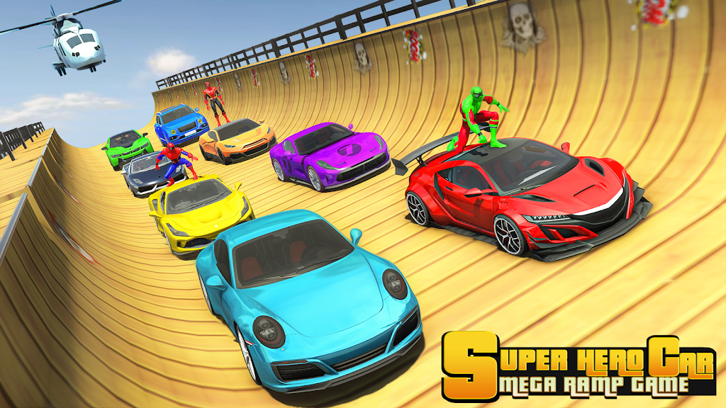 Mega Ramp Race Stunt Car Games screenshot 3