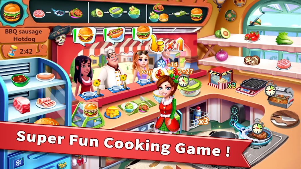 Rising Super Chef - Cook Fast Mod screenshot 1