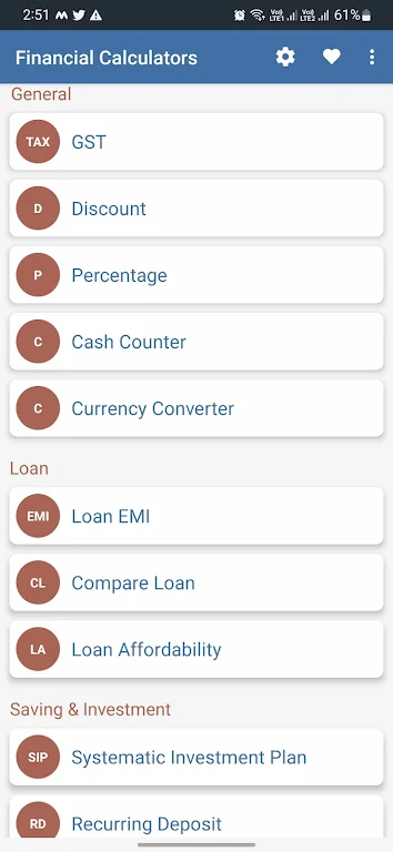 Smart Financial Calculator screenshot 1