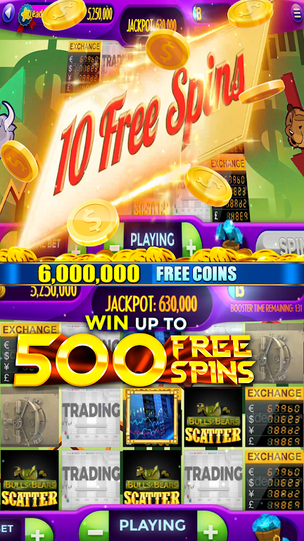 Bull Market Slots - Free Wall Street Style Slots screenshot 1