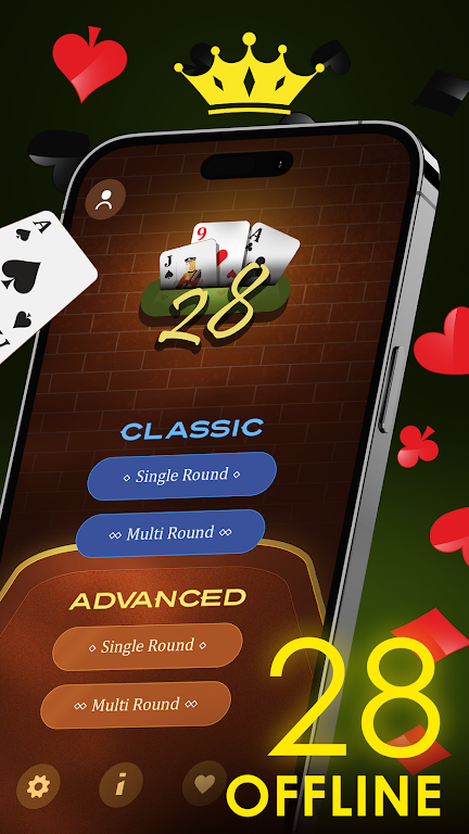 28 Card Game - Twenty Eight screenshot 1