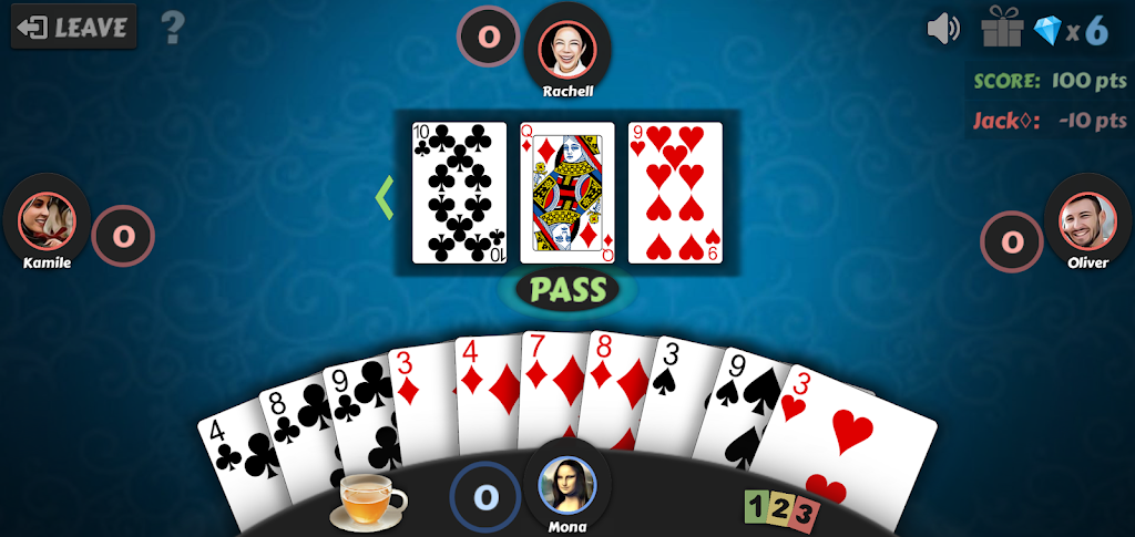 Hearts - Offline Card Game screenshot 4