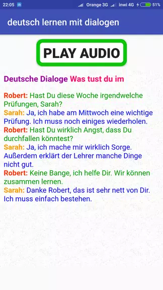 deutsch lernen durch hören  A1 screenshot 2