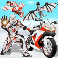 Snow Bike Transform Robot Game APK